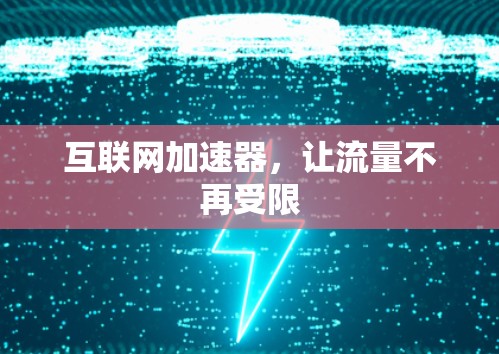 互联网加速器,让流量不再受限 互联网加速器,让流量不再受限