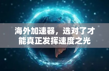 海外加速器,选对了才能真正发挥速度之光