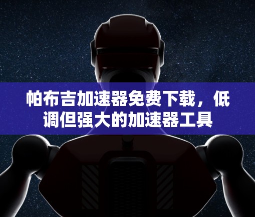 帕布吉加速器免费下载,低调但强大的加速器工具