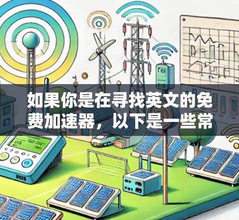 如果你是在寻找英文的免费加速器,以下是一些常见的名称和选项