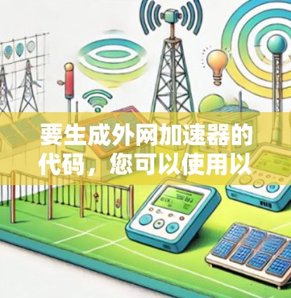 要生成外网加速器的代码，您可以使用以下方法