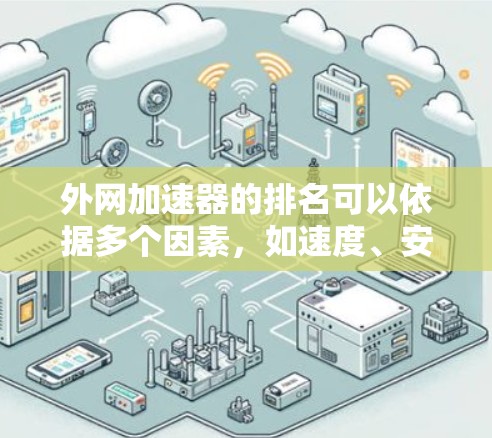 外网加速器的排名可以依据多个因素，如速度、安全性、预算、用户界面、社区支持等。以下是一些常见的外网加速器及其排名情况，供参考