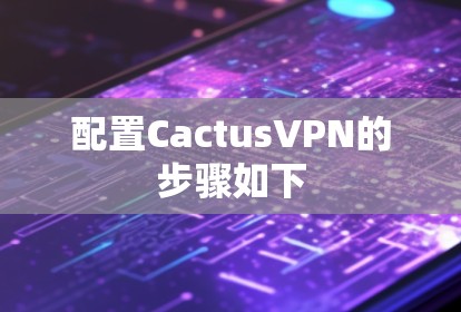 配置CactusVPN的步骤如下