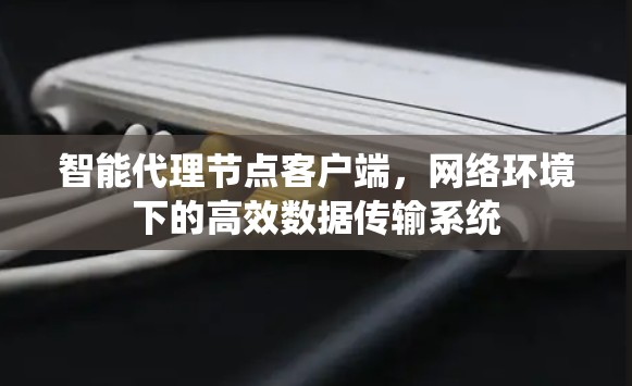 智能代理节点客户端，网络环境下的高效数据传输系统