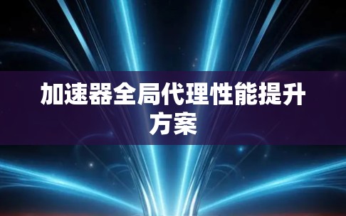 加速器全局代理性能提升方案