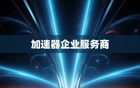 加速器企业服务商