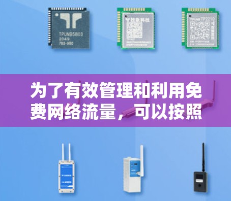 为了有效管理和利用免费网络流量，可以按照以下步骤进行