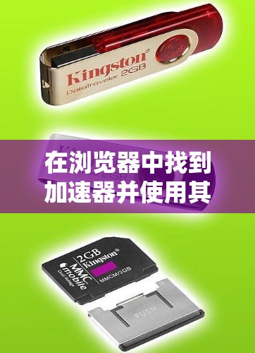 在浏览器中找到加速器并使用其