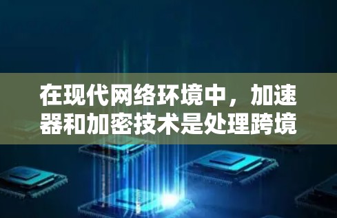 在现代网络环境中,加速器和加密技术是处理跨境访问的重要工具。以下是关于加速器在跨境访问中的作用和加密技术的详细分析 在现代网络环境中,加速器和加密技术是处理跨境访问的重要工具。以下是关于加速器在跨境访问中的作用和加密技术的详细分析