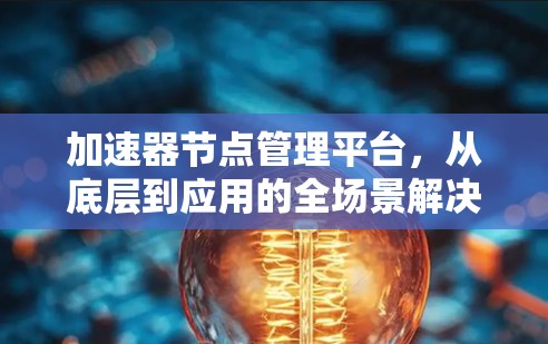 加速器节点管理平台,从底层到应用的全场景解决方案 加速器节点管理平台,从底层到应用的全场景解决方案