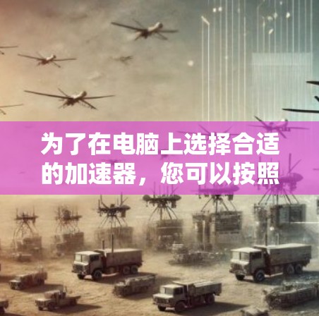 为了在电脑上选择合适的加速器，您可以按照以下步骤进行