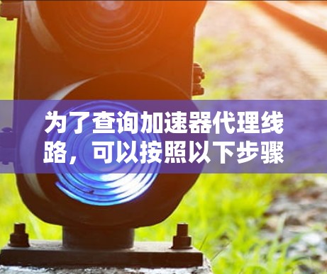 为了查询加速器代理线路,可以按照以下步骤进行 为了查询加速器代理线路,可以按照以下步骤进行