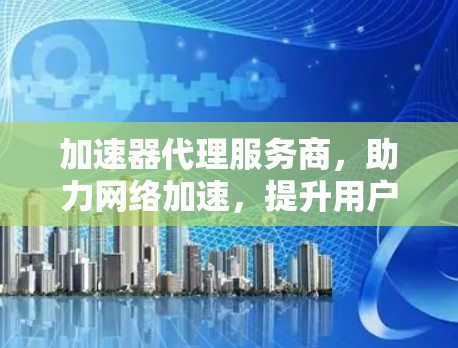 加速器代理服务商，助力网络加速，提升用户体验