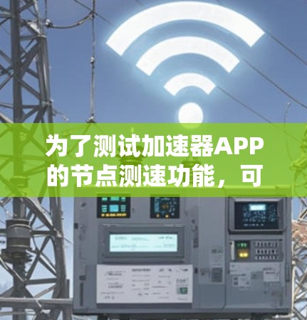 为了测试加速器APP的节点测速功能，可以按照以下步骤进行