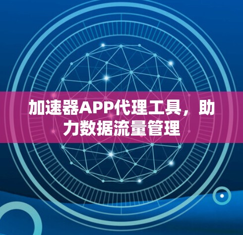 加速器APP代理工具，助力数据流量管理