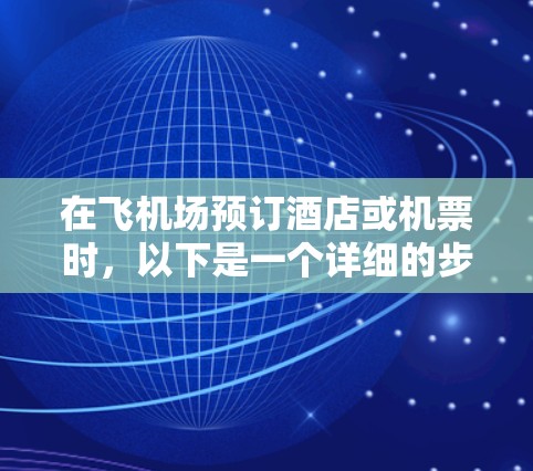 在飞机场预订酒店或机票时，以下是一个详细的步骤指南