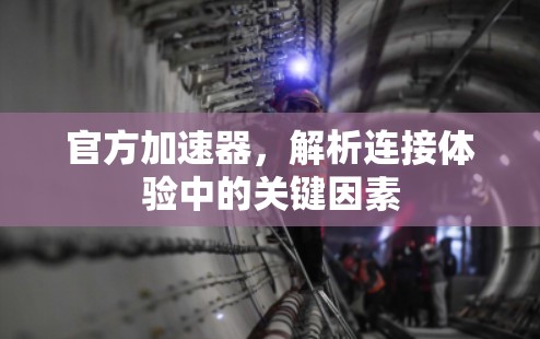 官方加速器，解析连接体验中的关键因素