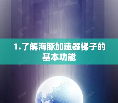 1.了解海豚加速器梯子的基本功能