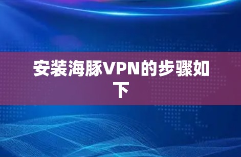 安装海豚VPN的步骤如下