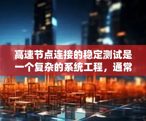 高速节点连接的稳定测试是一个复杂的系统工程,通常需要从多个角度进行测试和优化。以下是一些关键步骤和考虑因素,帮助您进行高速节点连接的稳定测试 高速节点连接的稳定测试是一个复杂的系统工程,通常需要从多个角度进行测试和优化。以下是一些关键步骤和考虑因素,帮助您进行高速节点连接的稳定测试