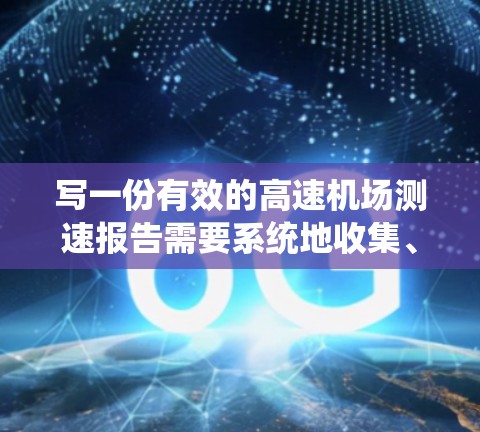 写一份有效的高速机场测速报告需要系统地收集、整理和分析数据,结合专业的分析方法,提供有价值的建议和结论。以下是详细的步骤和结构