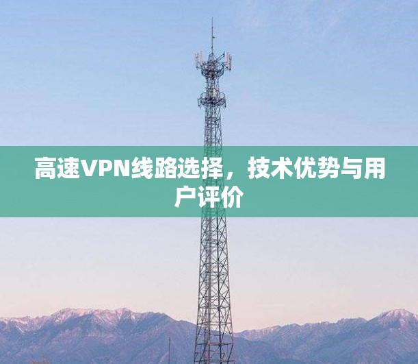 高速VPN线路选择，技术优势与用户评价