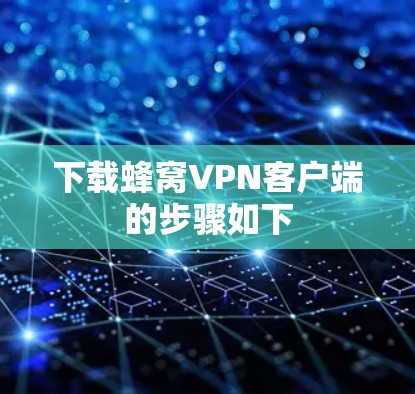下载蜂窝VPN客户端的步骤如下