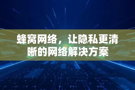 蜂窝网络，让隐私更清晰的网络解决方案
