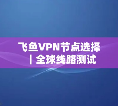 飞鱼VPN节点选择｜全球线路测试