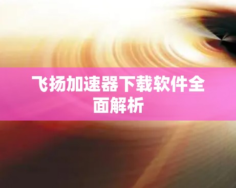 飞扬加速器下载软件全面解析 飞扬加速器下载软件全面解析