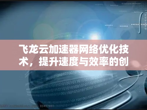 飞龙云加速器网络优化技术，提升速度与效率的创新解决方案