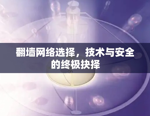 翻墙网络选择，技术与安全的终极抉择