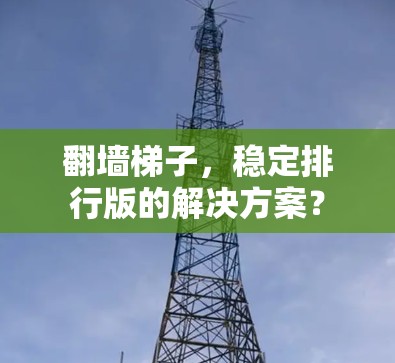 翻墙梯子，稳定排行版的解决方案？