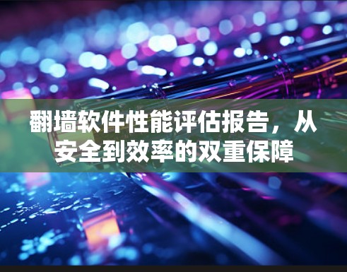 翻墙软件性能评估报告，从安全到效率的双重保障